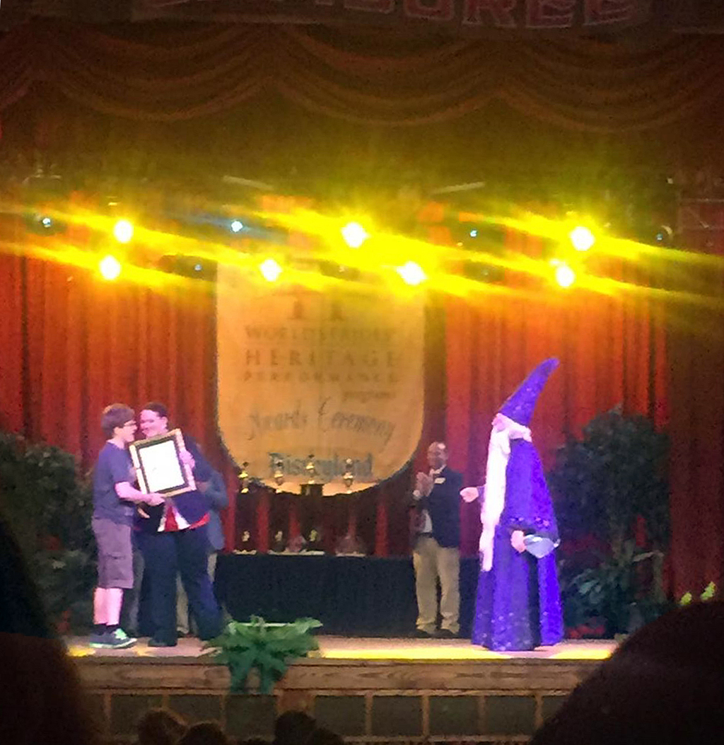 Brendan Welty received the "When You Wish" Award.