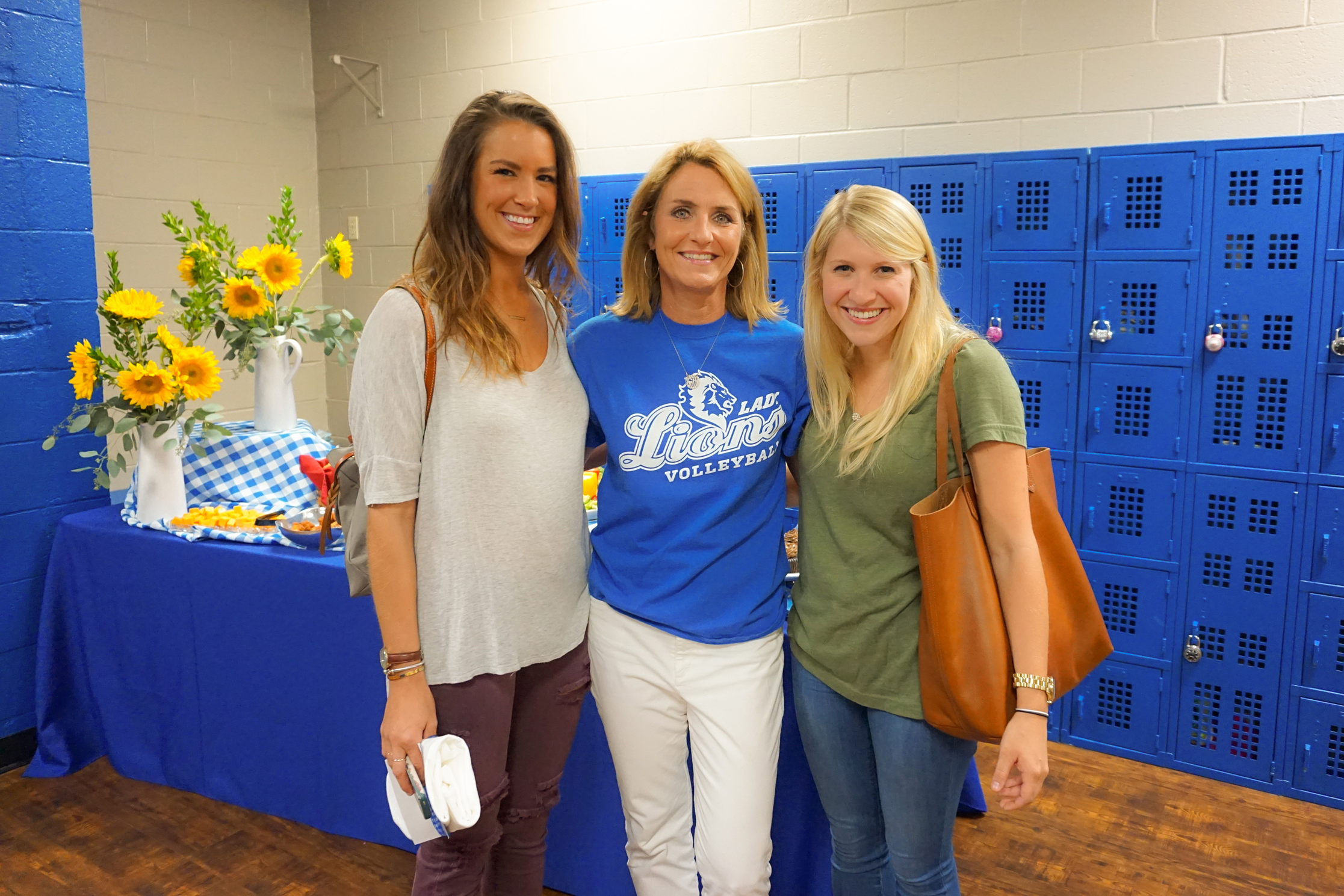 Lindsey Allison (’09); Lisa Greer, Director of Alumni Relations; and Stephanie Wadlington (’09)