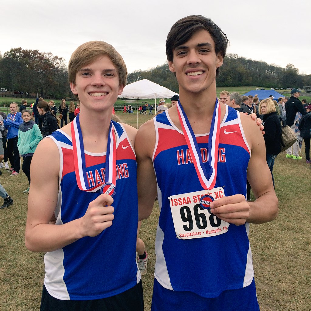 Clayton Sharp (L) and Robbie Machen (R) earned All-State honors at the State Championship.