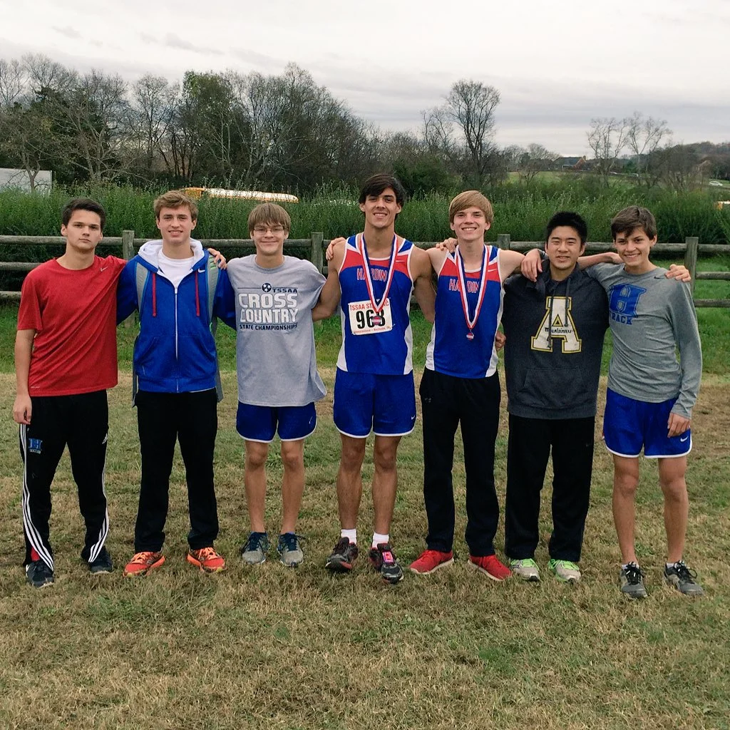 The boys team placed 4th at State. Clayton Sharp, Robbie Machen, and Josh Hinkle led the team.