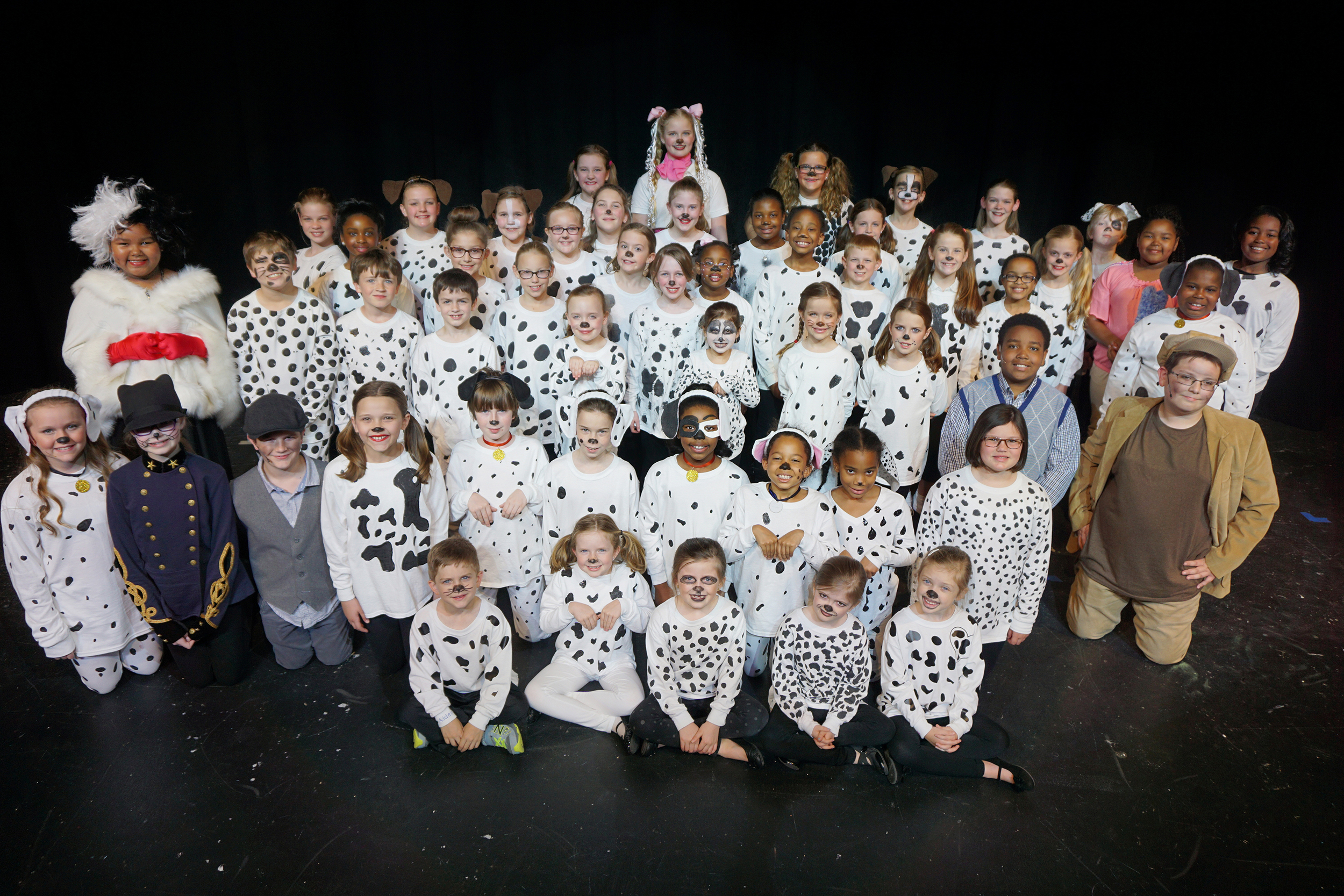 The cast of 101 Dalmatians KIDS