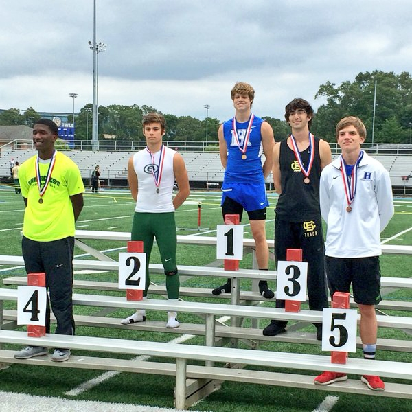 Ty Kimberlin is the Region Champ in triple jump &amp; heads to STATE. Clayton Sharp finished 5th.