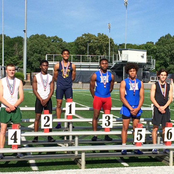 Marquavious Moore and James Townsdin finished 3rd and 5th in the 110m hurdles.