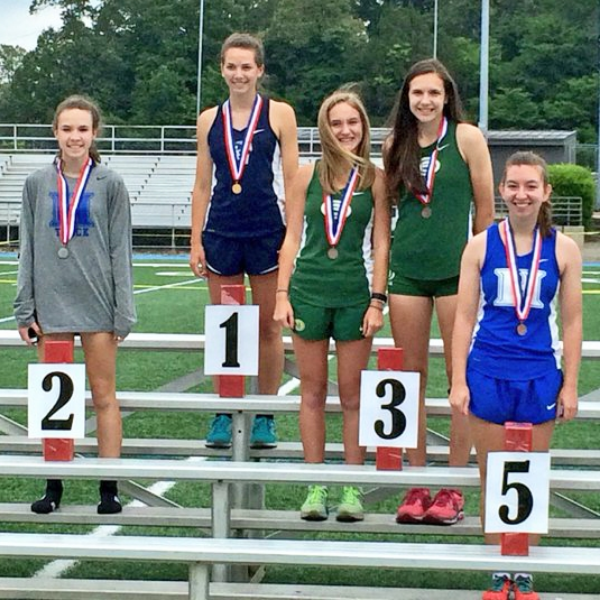 Abigail Howell and Hayley Ford finished 2nd and 5th in the pole vault. Abigail advanced to STATE.