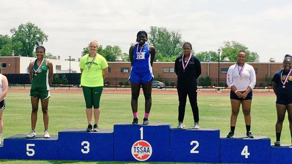 Antoinette Lewis is the 2016 State Champion in the shot put!