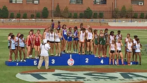 Imani Harris, Nia Bowley, Abigail Howell, and Cami Bea Austin are the 2016 State Champions in the 4x200!