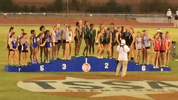 Our 4x400 team of Sarah Luttrell, Kynadi Brasfield, Jasmine Allen, and Cami Bea Austin finished 5th.
