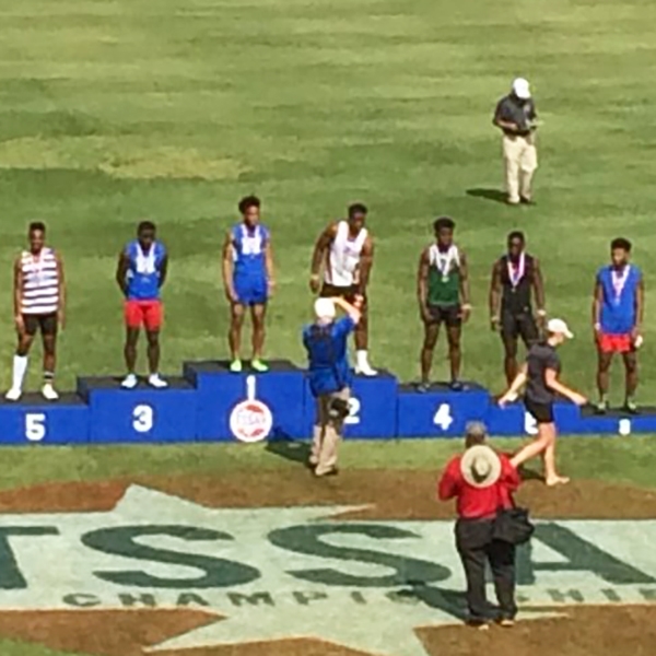 Calvin Austin III is the State Champion in the 100 and Nick Martin finished 3rd.