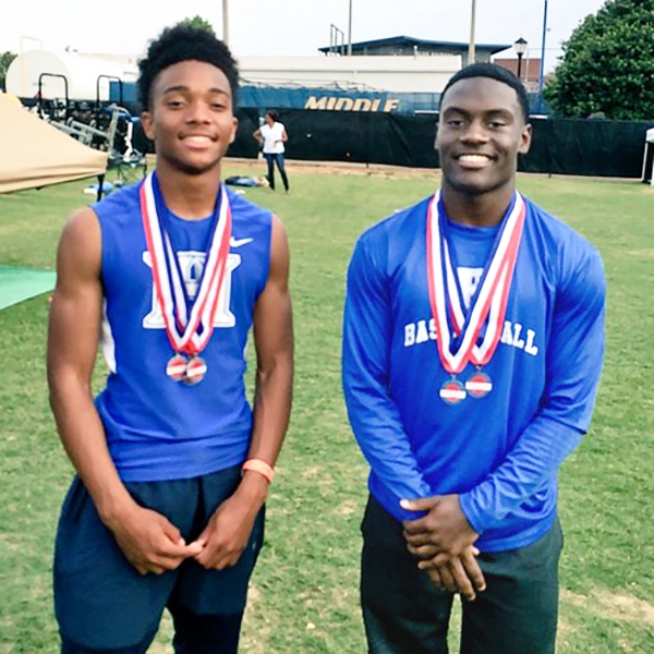Calvin Austin III and Nick Martin. The fastest guys in the state. On the same team.