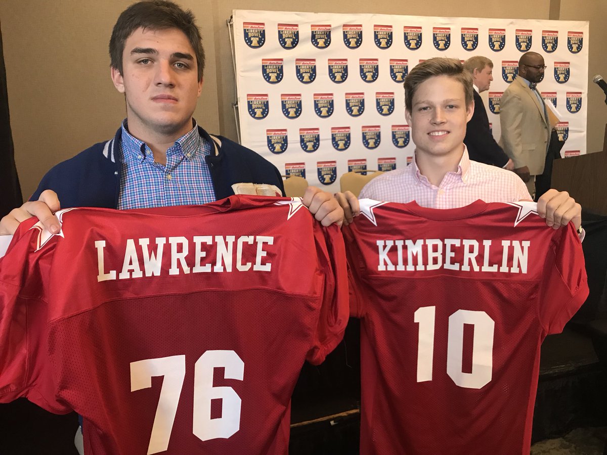 Will and Ty with their Red Team jerseys at the players luncheon.Photo credit: Coach Allen