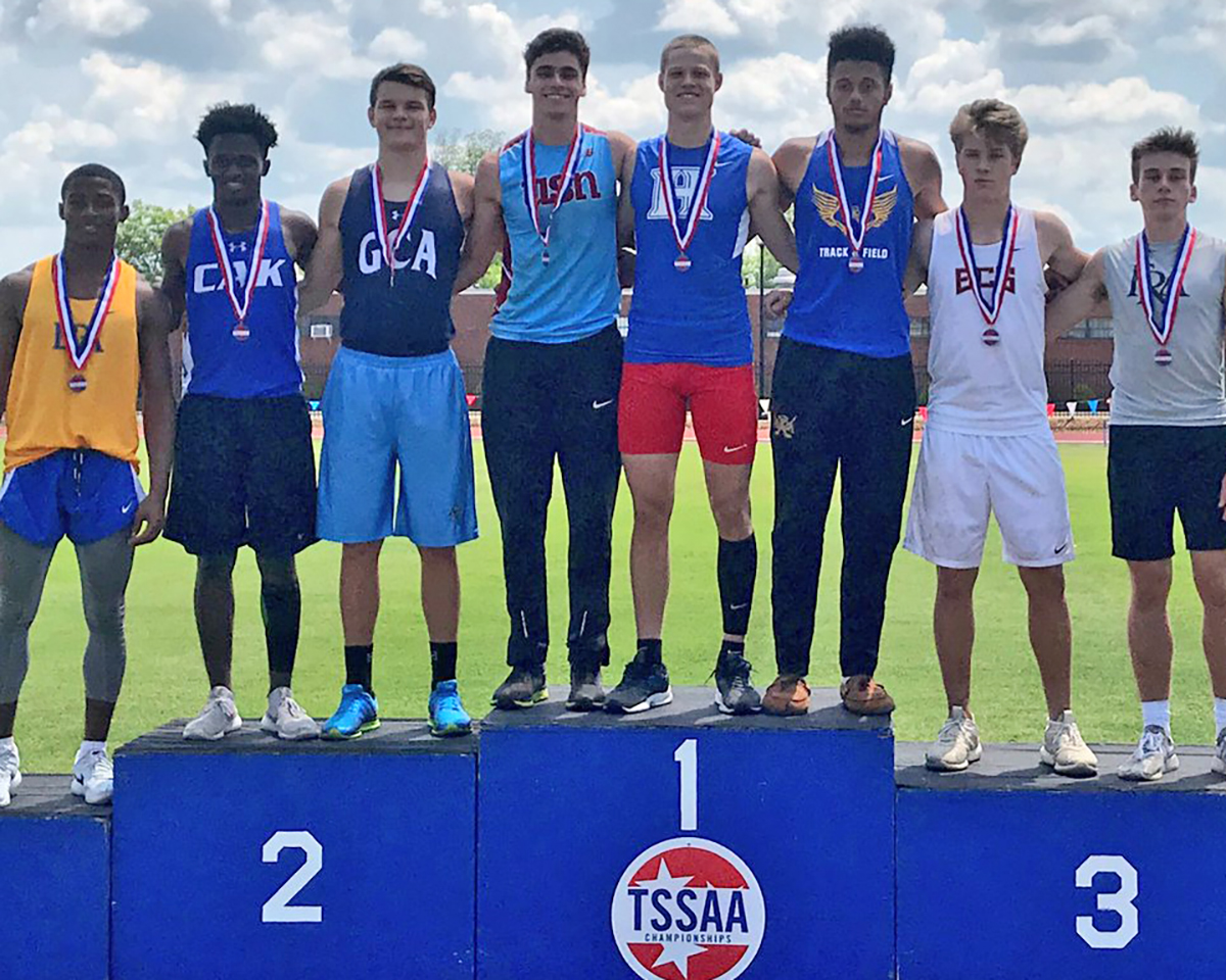 STATE CHAMPION! Ty Kimberlin defends his long jump crown and wins the state championship!