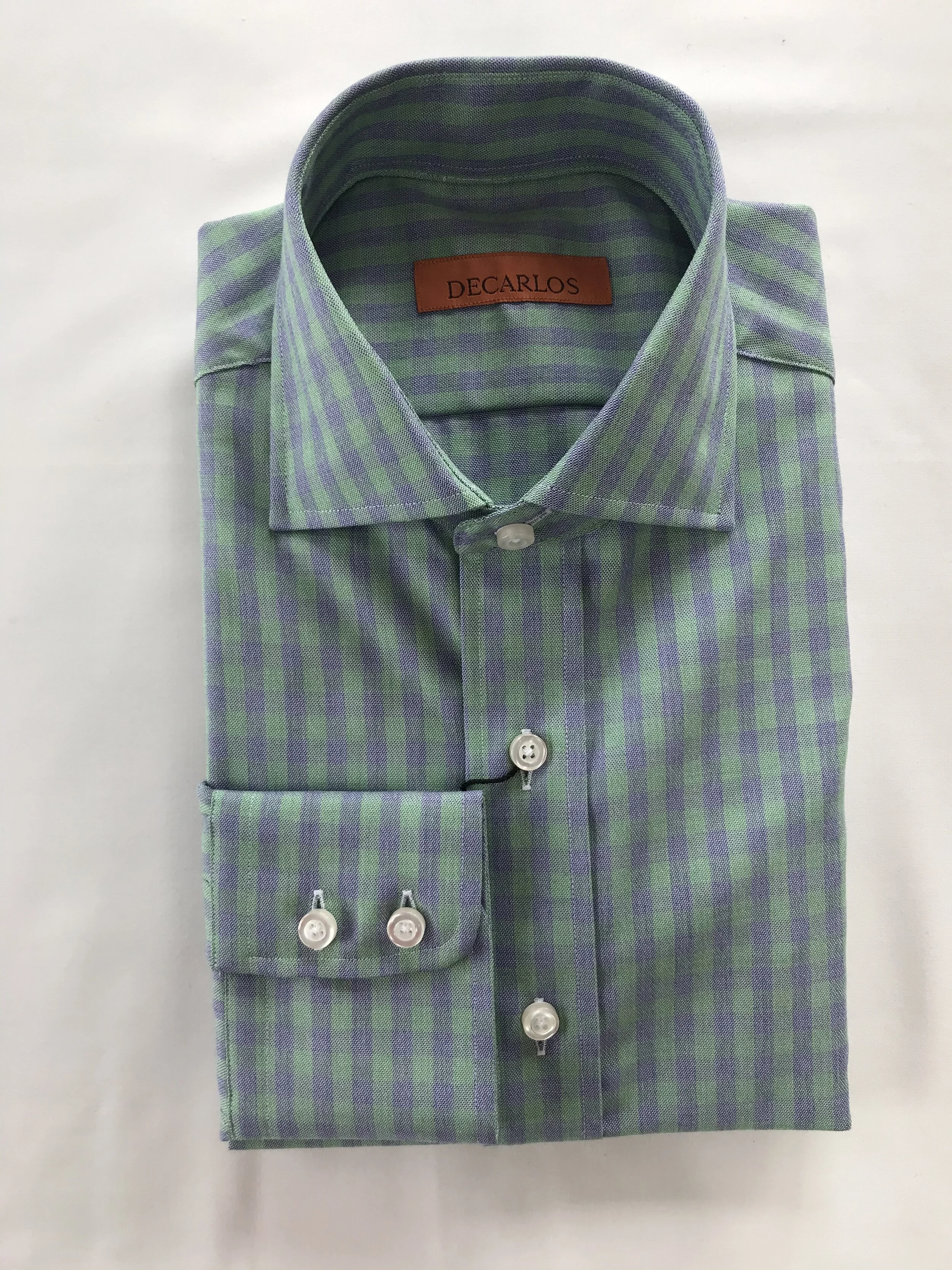 Green Grey Check Shirt