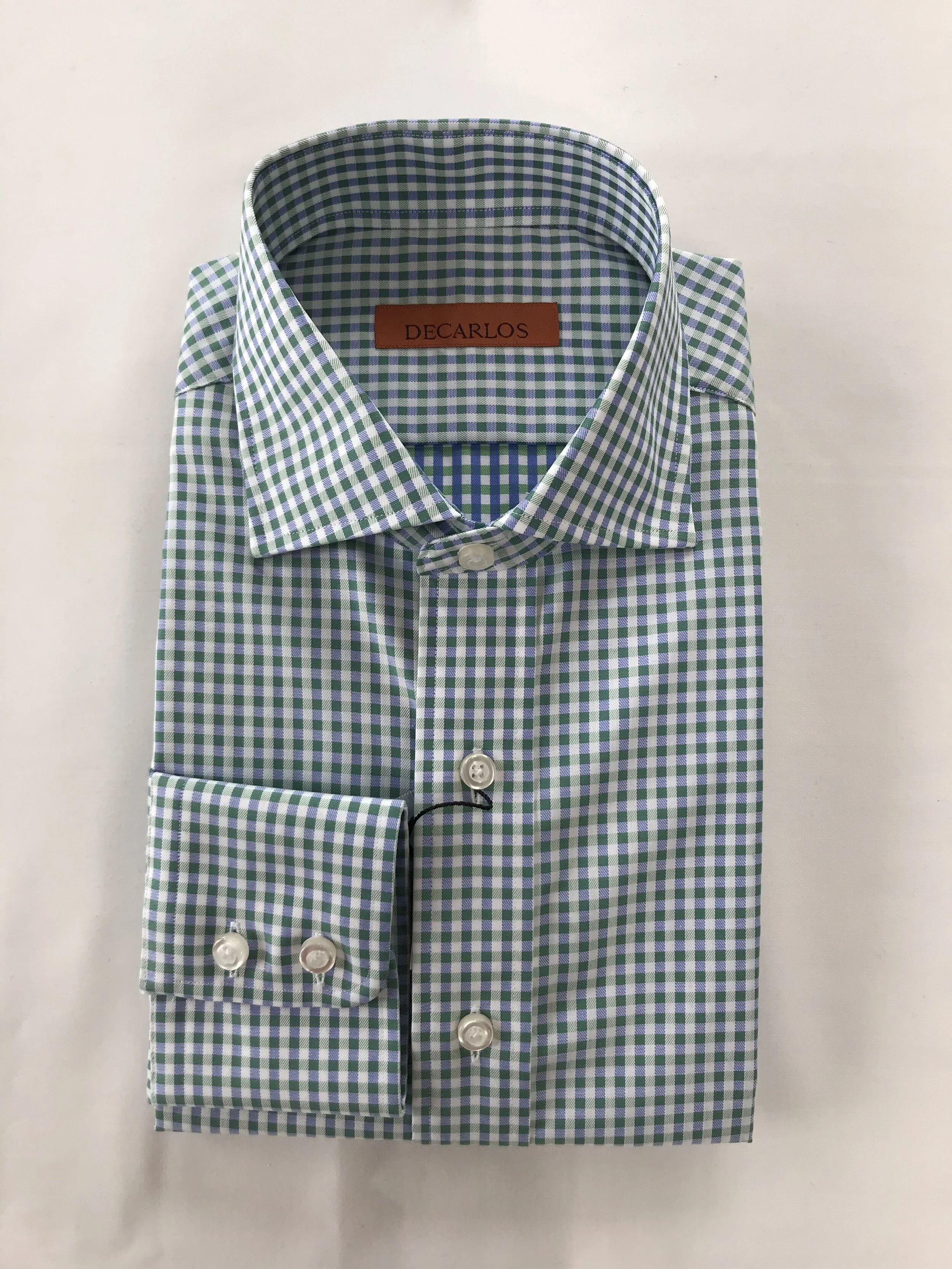 Green Blue Check Shirt