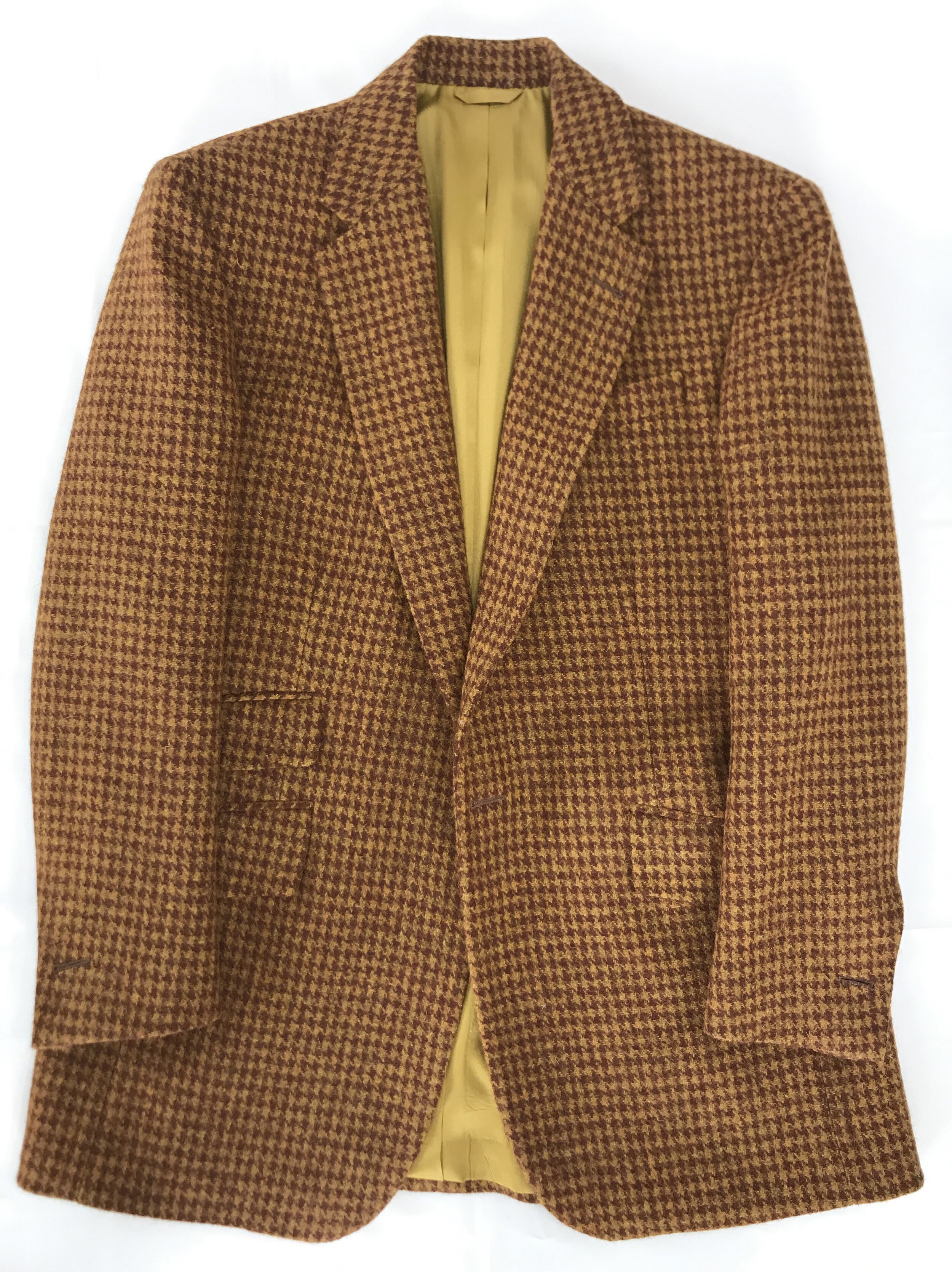 Orange Brown Houndstooth Jacket