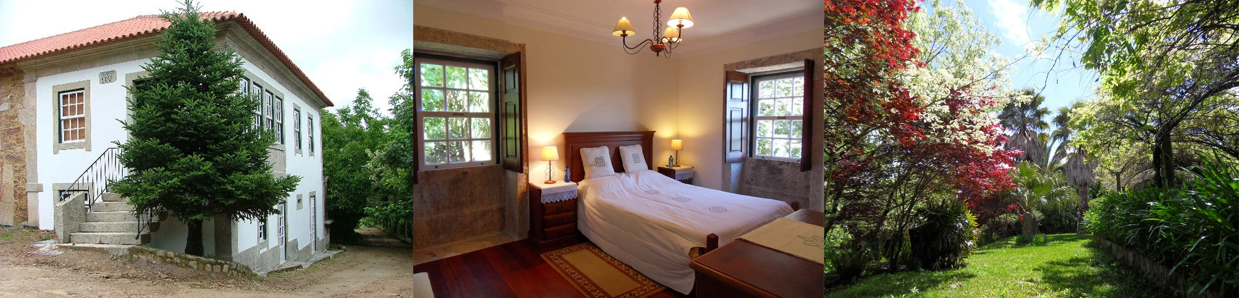Our farmhouse and gardens for the week near Viana do Castelo.