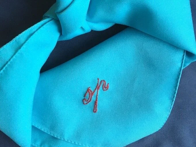 Embroidered Monograms and Inscriptions with TATTER