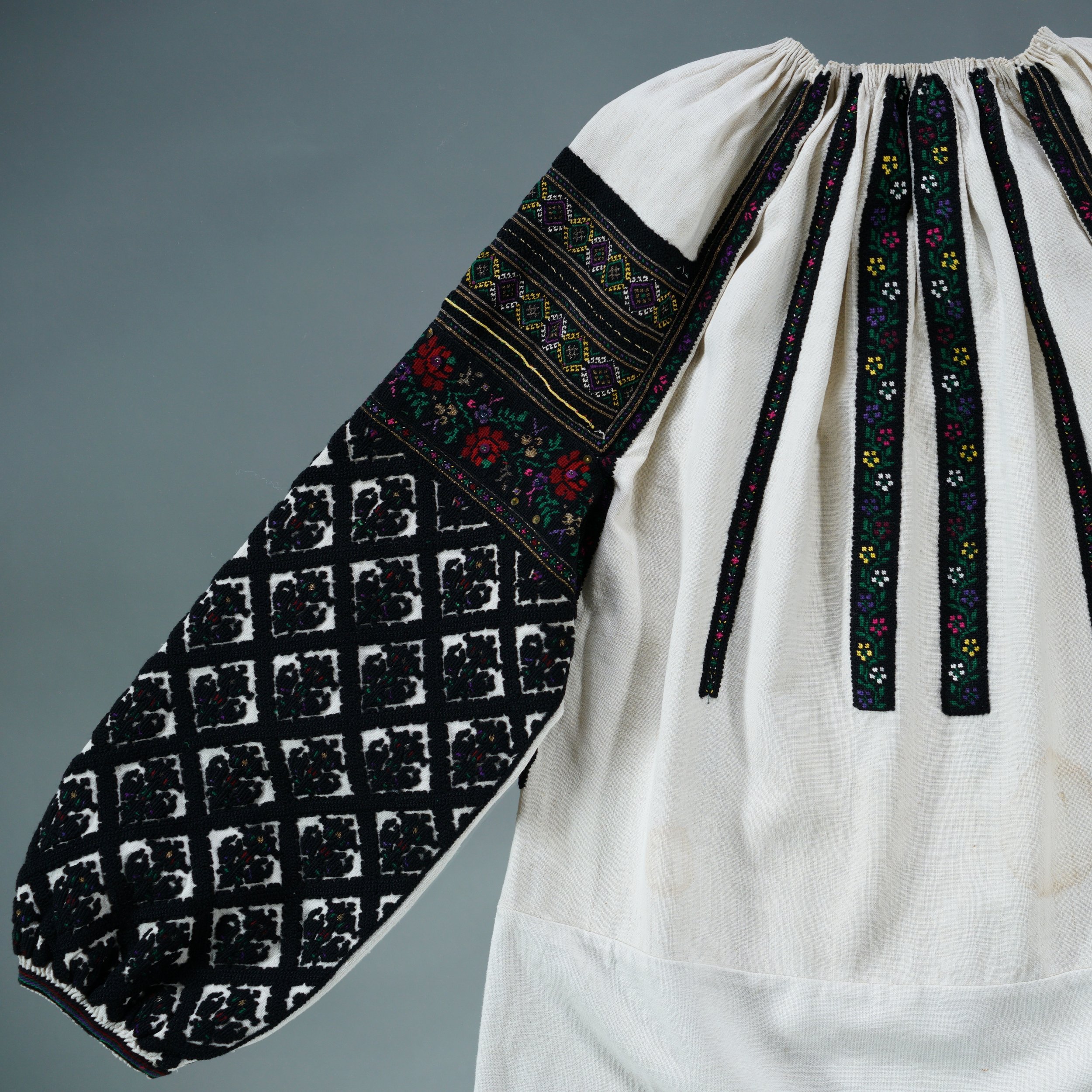 Happy Vyshyvanka Day! The third Thursday in May celebrates the Ukrainian embroidered shirt and culture! 
Here is a Borshchiv style women&rsquo;s shirt in the collection of the Ivan Honchar Museum in Kyiv, object КН-1186.
🇺🇦🕊️
____
#honcharmuseum #