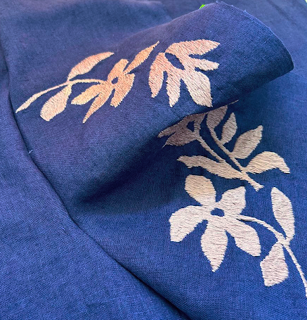 Pedlow Mexican embroidery in progress for Folkwear blouse.png