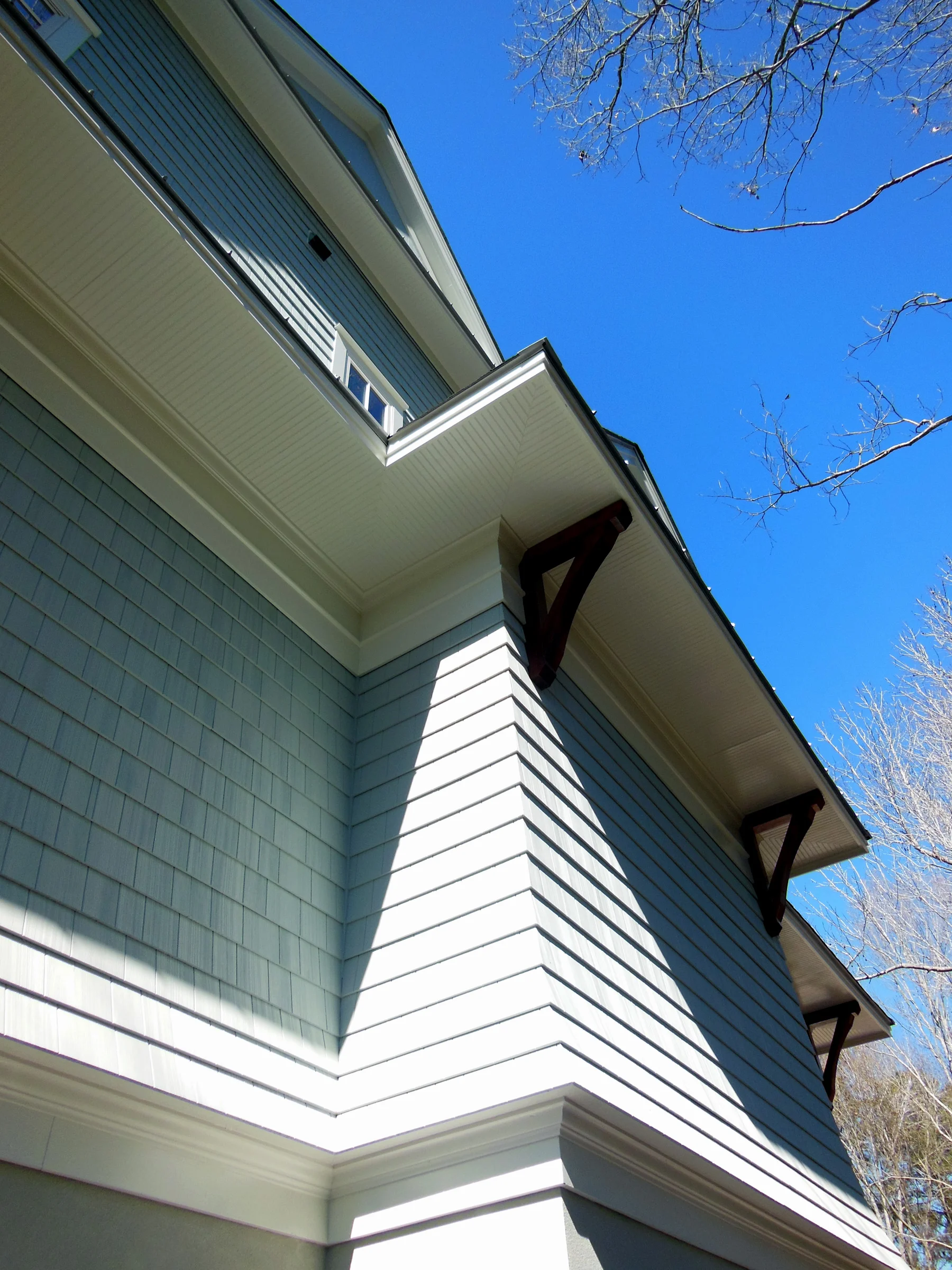 The flair detail was a success due to a great exterior trim crew and a great product that Nichiha provided.