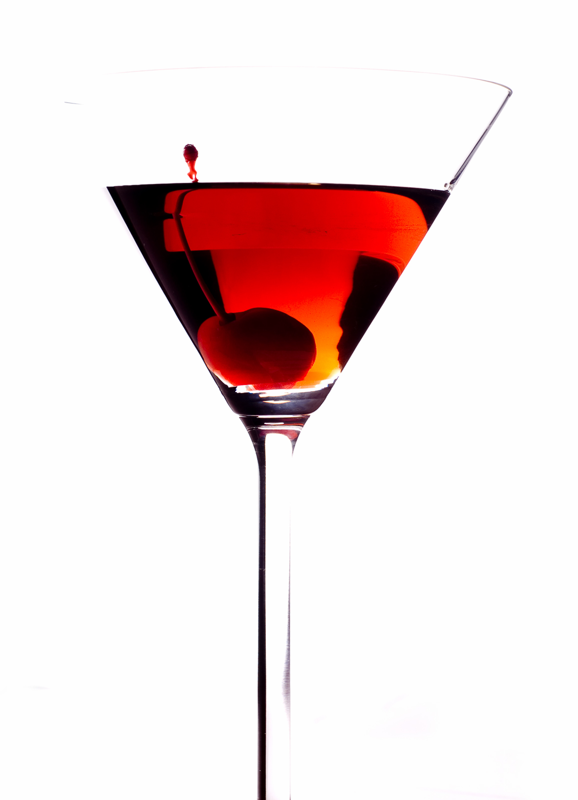 Bourbon, Sweet & Dry Vermouth, Cherry