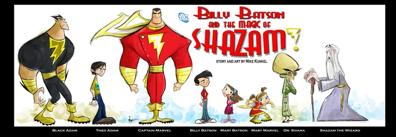 Original Character Line-up for the book series by Mike Kunkel