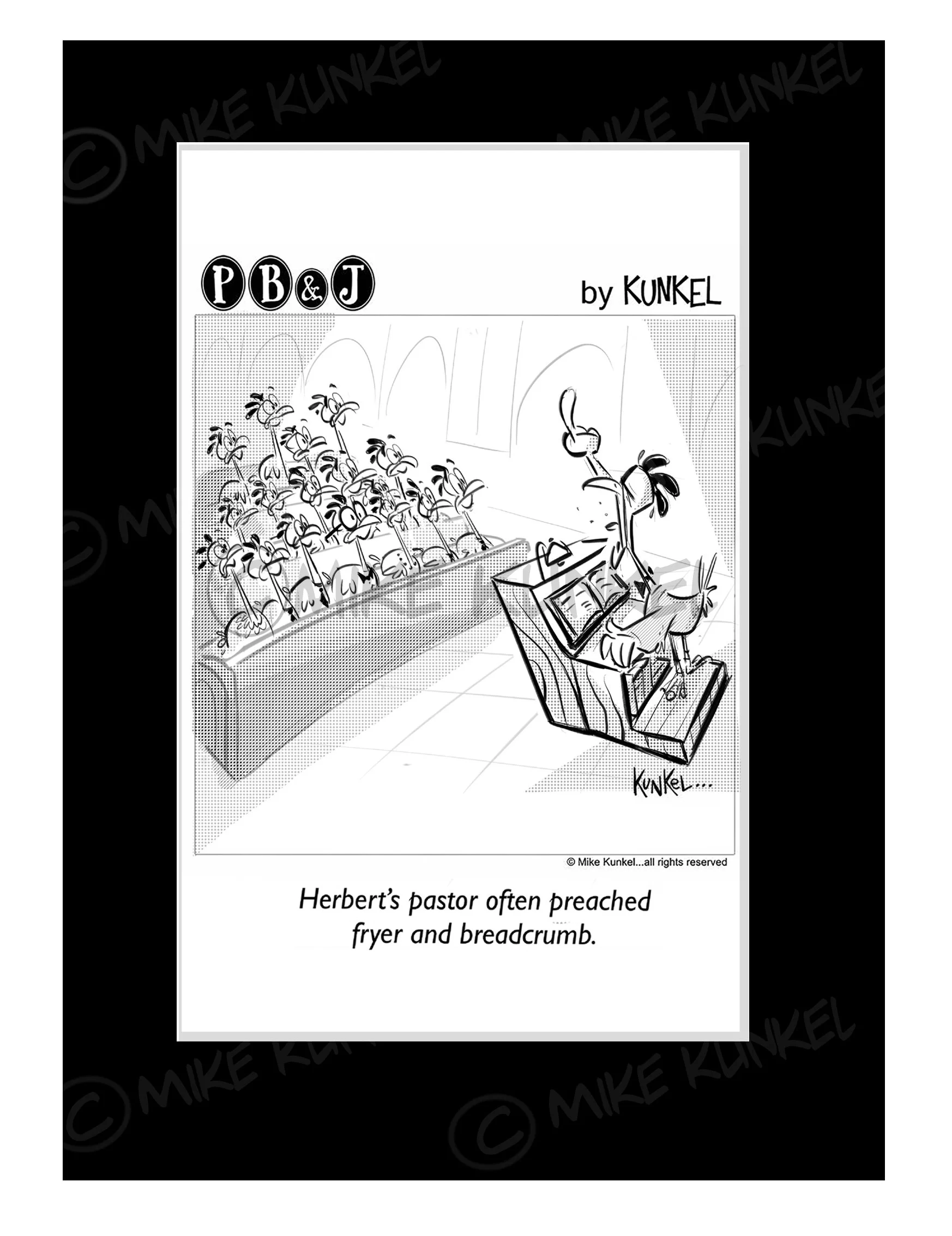 PBandJprintsforSALE-pastorchicken.jpg (Copy)