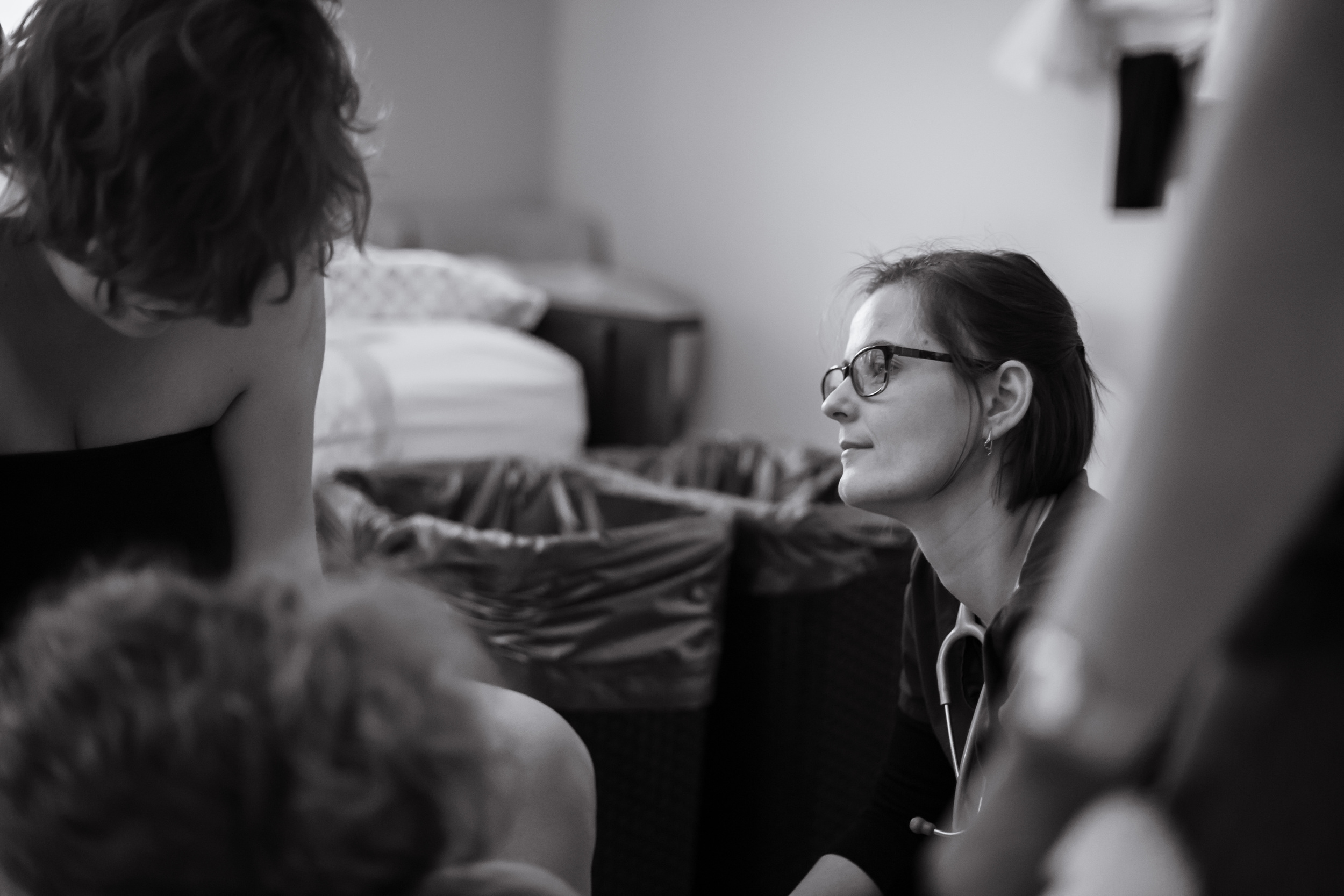 One of the lovely midwives at The Birth Center