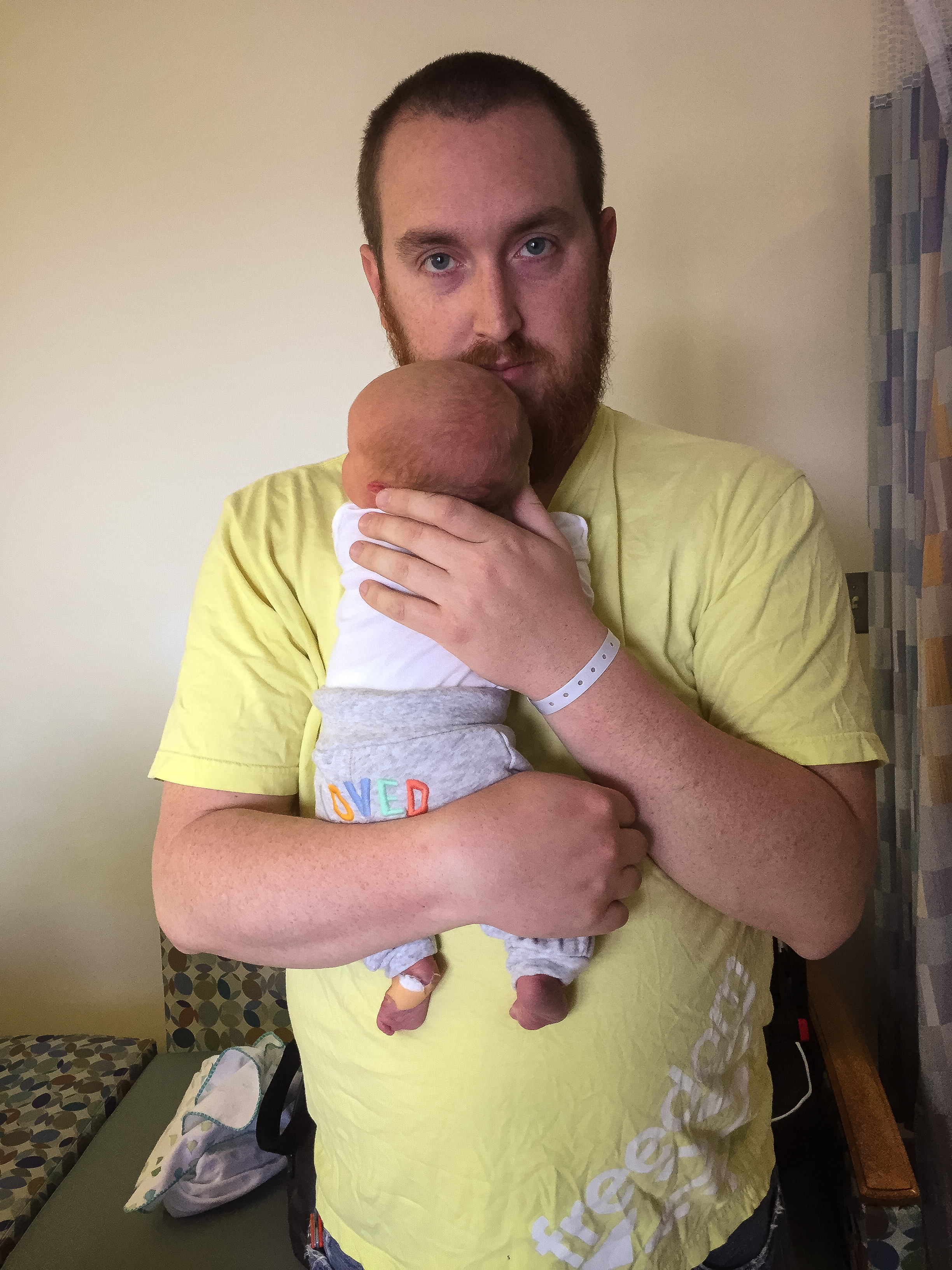 My two loves, leaving the hospital.