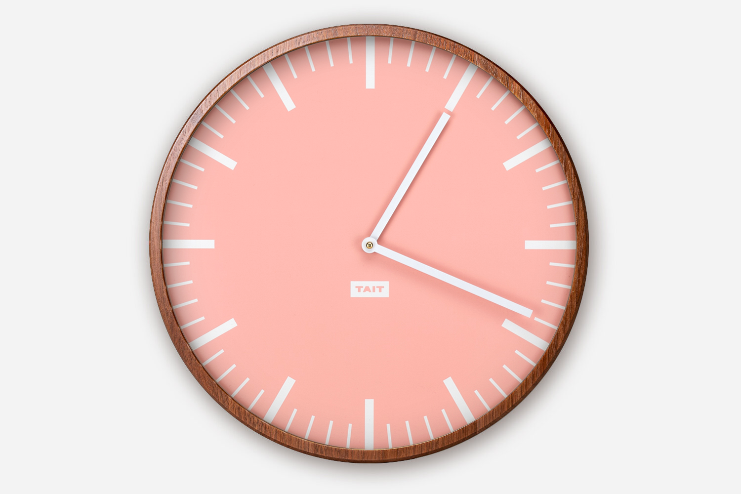 Wall Clock - Rose & Walnut