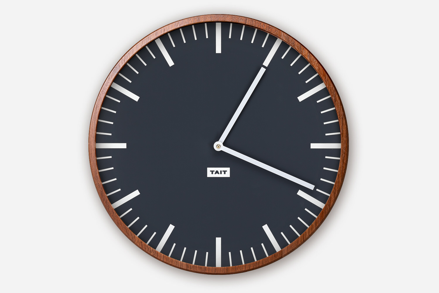 Wall Clock - Slate & Walnut