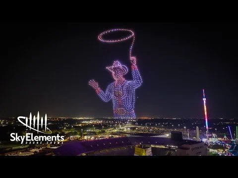 Everything's Bigger in Texas: 1,500 Drone Pyro Show for New Ford Expedition | Sky Elements Drones