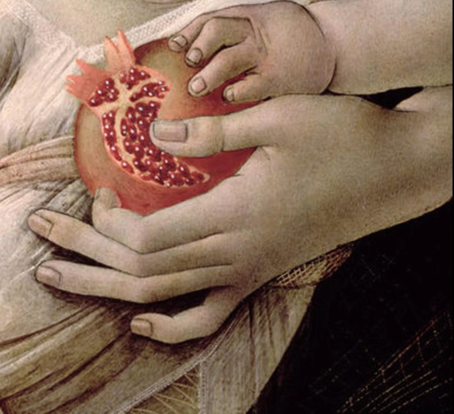  The Madonna and the Nino with angeles (detail)