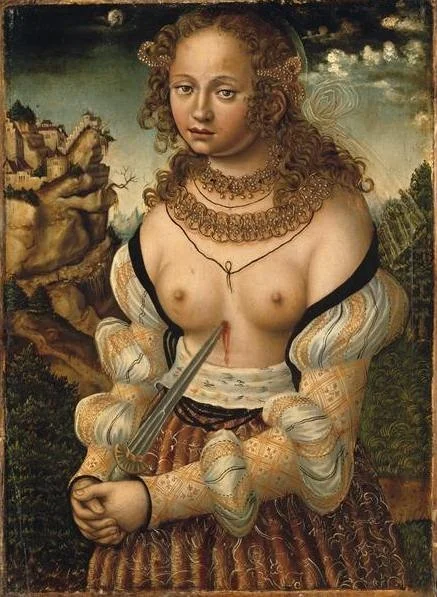  LUCAS CRANACH (1472 - 1553) - The suicide of Lucretia.