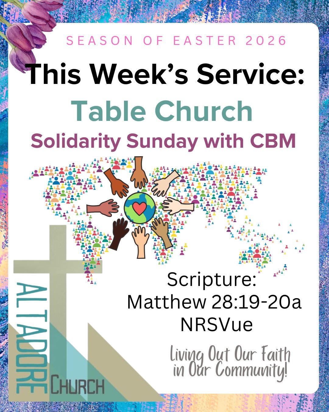 ✝️Join us this Sunday for Table Church at 10 am as we observe CBM&rsquo;s Solidarity Sunday! #yycevents #calgary