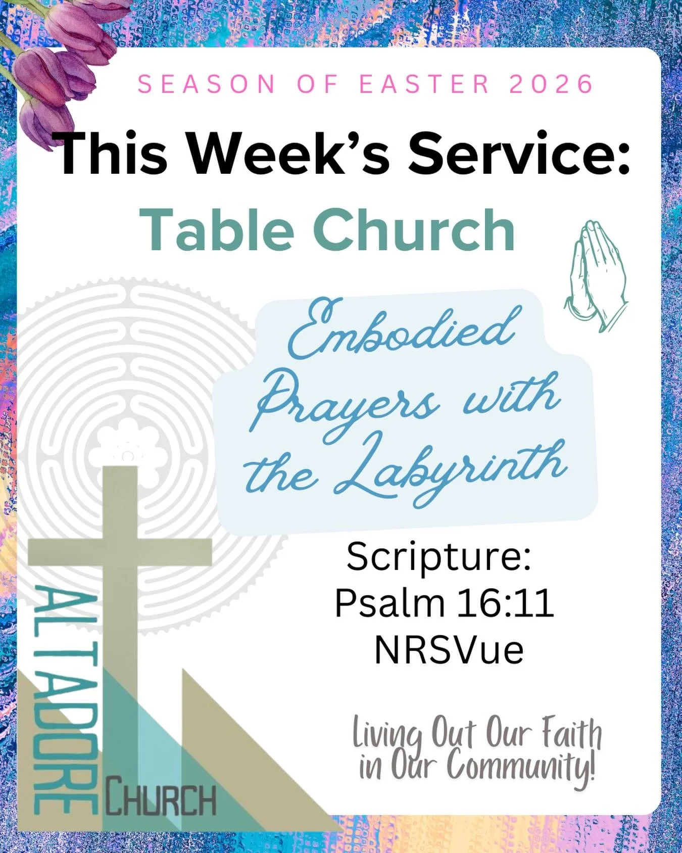 Join us this Sunday as we pray and walk the Labyrinth together! #yycchurch #calgary