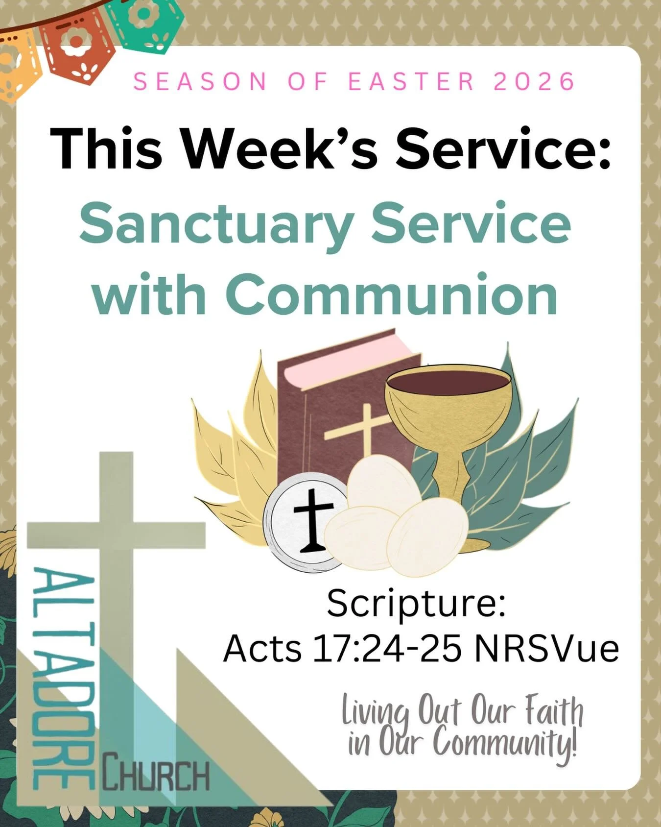 Join us this Sunday at 10 am for our Sanctuary Service with Communion, and guest preacher Dr. Jo-Ann Badley! #yycchurch #calgary