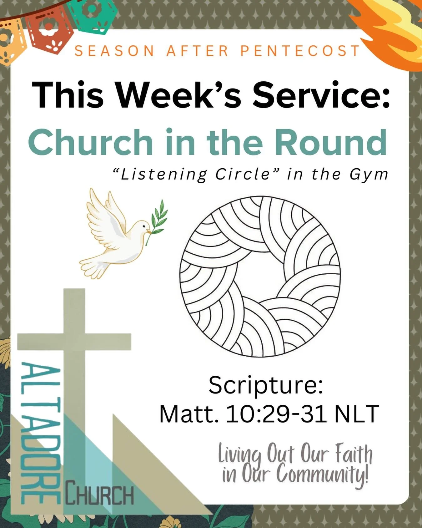 Join us this Sunday for Church in the Round led by Rob Low and Ryan Sato, in the gym at 10 am. #yycchurch #calgary