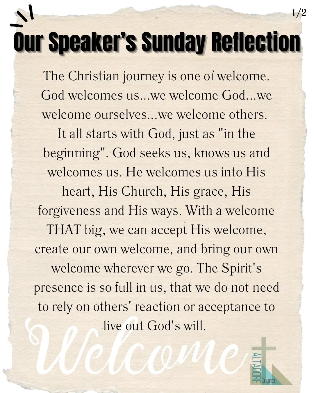 Our Guest Speaker&rsquo;s Reflection. #yycchurch #calgary