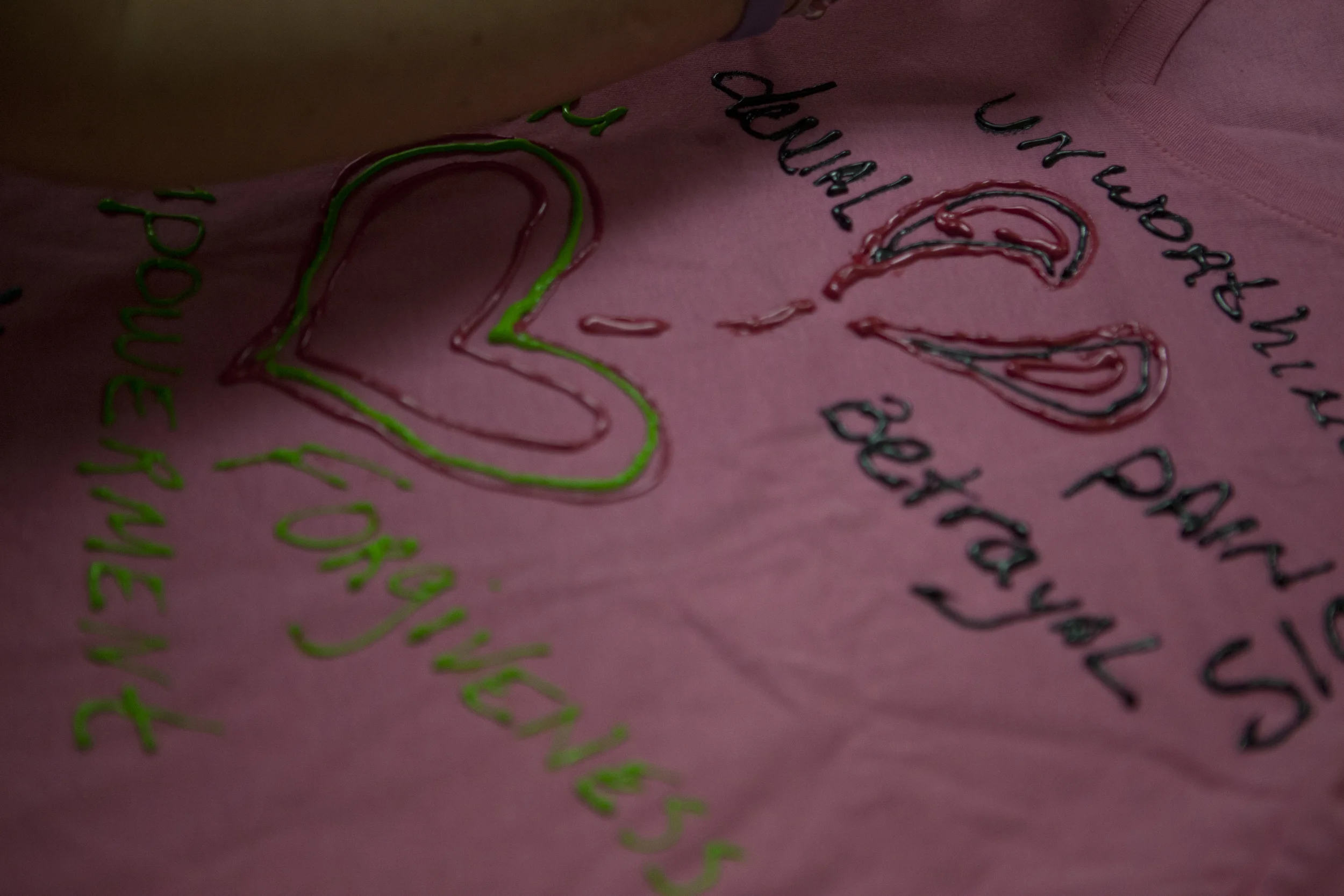 a shirt made during a domestic violence art therapy workshop.jpg