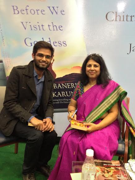 WITH READER NAMAN CHAHDHARY AT THE DELHI LAUNCH
