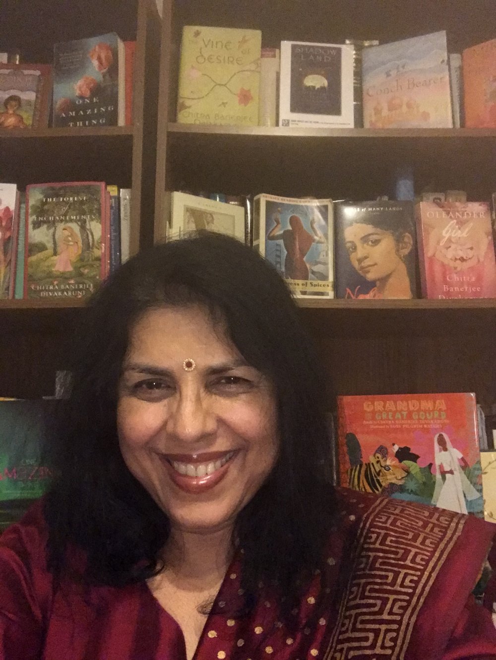 Chitra Banerjee Divakaruni, Image from her website