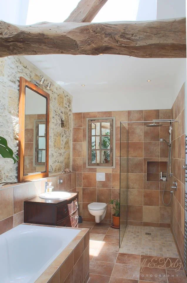 upstairs remodeled spa-like bathroom with huge soaking tub…