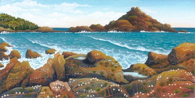 northeaster, Mimosa Rocks 'south coast' series 12.5cm x 24.5cm editions of 80 $75 