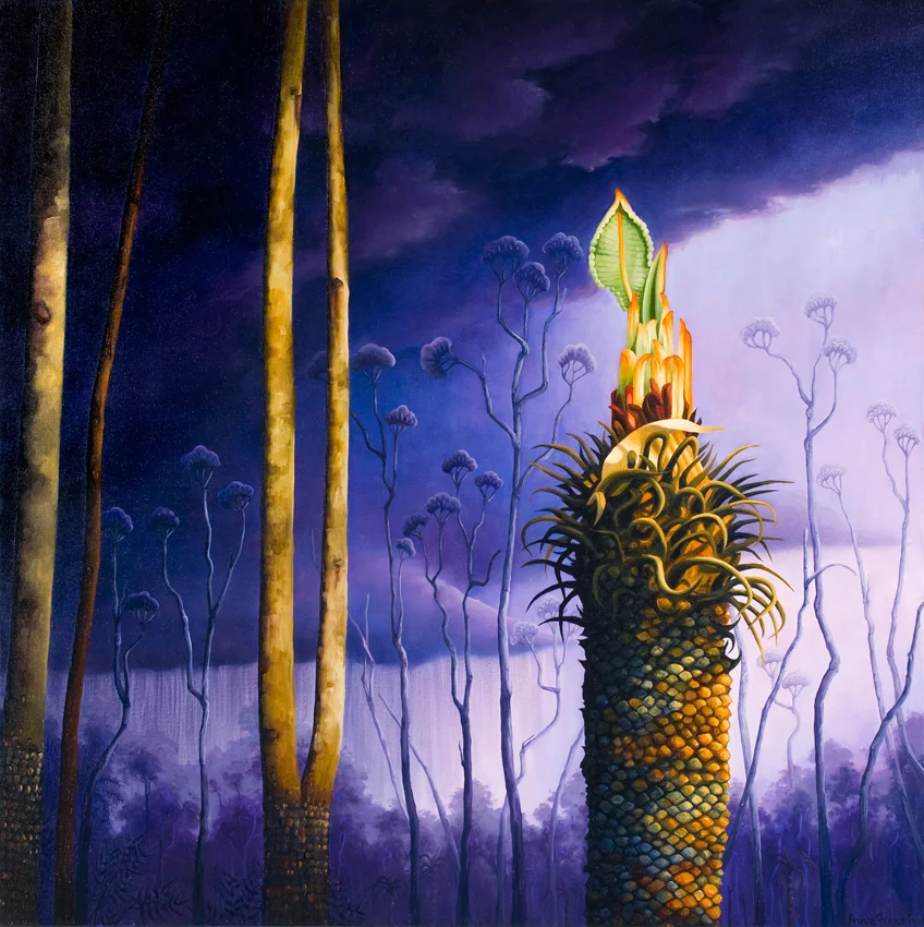 big sky, first leaf oil on canvas 91 x 91cm