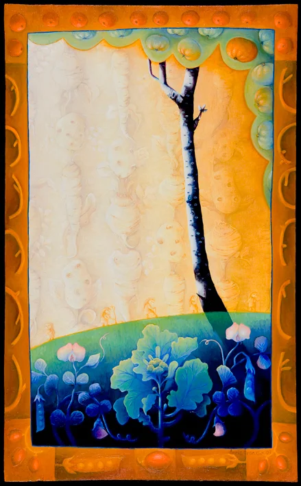 homage to Fukuoka, winter acrylic and oil on board 93.5 x 62cm