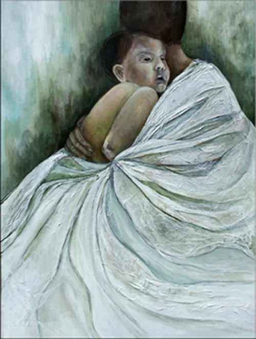 Sarah Pierroz_Painting_Women and Pain Thesis Series_Comforting.jpg