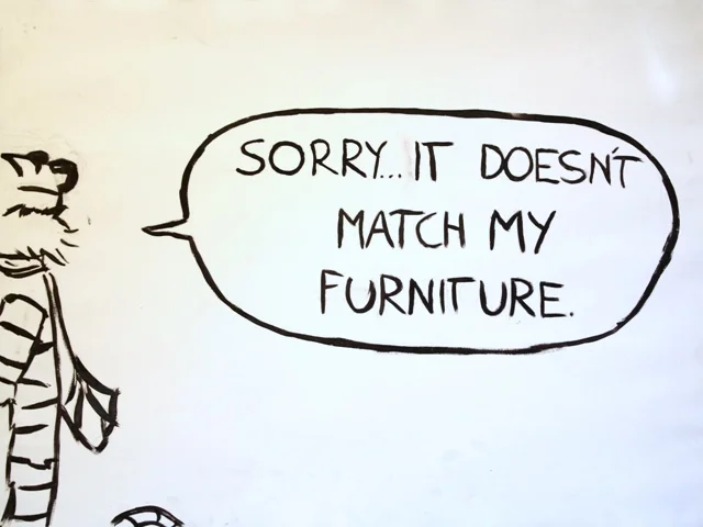 Sorry... It Doesn't Match My Furniture