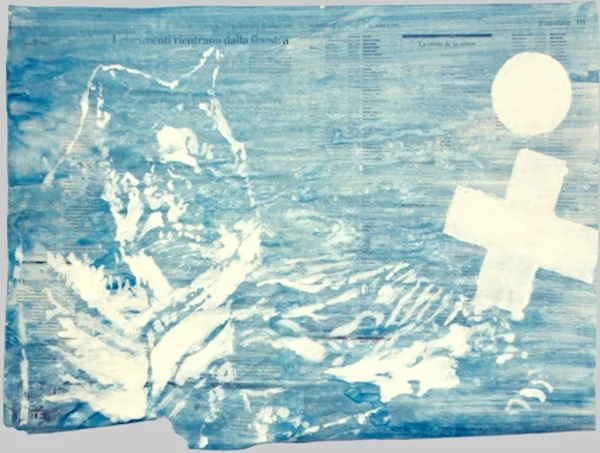 ROMA (detail) Mixed Media on Paper 30 x 60 cm