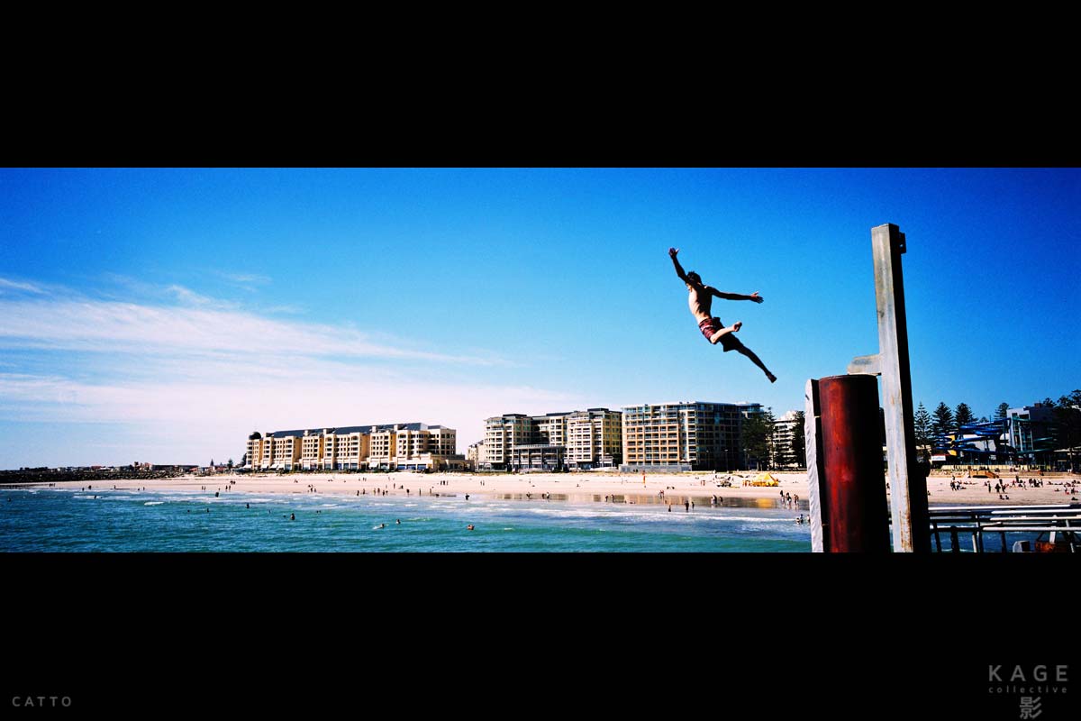 Glenelg Wharf, Adelaide South Australia with Hasselblad X-Pan II & 45mm f/4 lens.