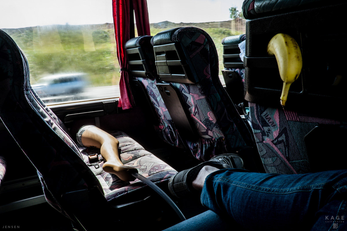 A completely normal view inside the bus. Image by Charlene Winfred.